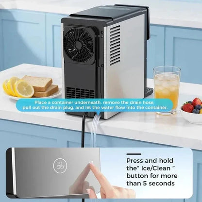 Countertop Nugget Ice Maker with Touch-Free Dispensing