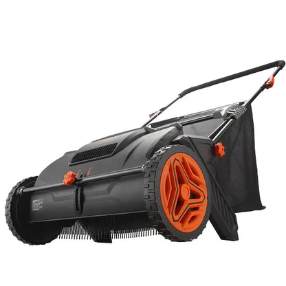 VEVOR Push Lawn Sweeper 21in Hand-Push Leaf Collector