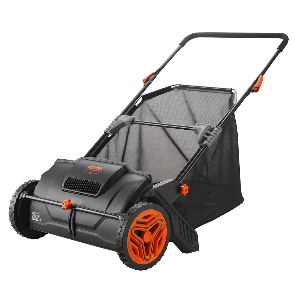 VEVOR Push Lawn Sweeper 21in Hand-Push Leaf Collector