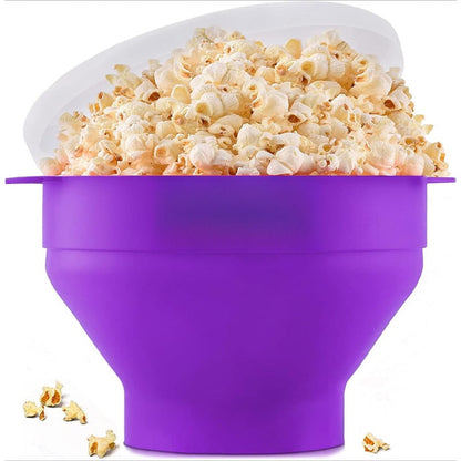 Collapsible Silicone Microwave Popcorn Popper